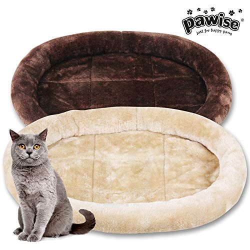 PAWISE Cama Ovala para Gatos 240 g, Marron/CAFÉ (PAW28583)