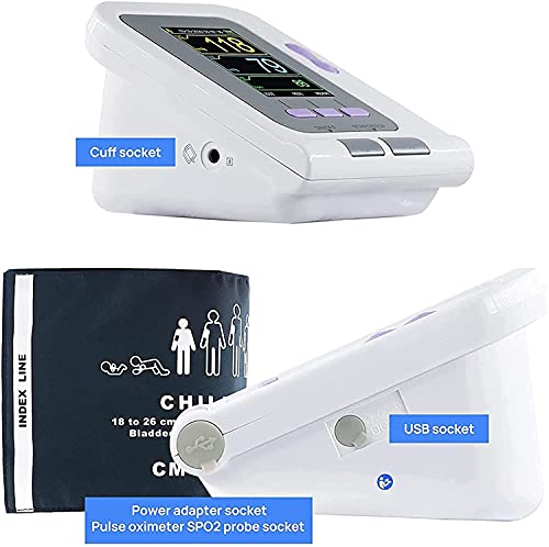 pcbhb Tensimetro de Brazo Elctrico Veterinario Lecturas de Presin Arterial Precisas Sonda SPO2 + 1 Puos para Perros/Gatos/Mascotas Cuidado De Animales