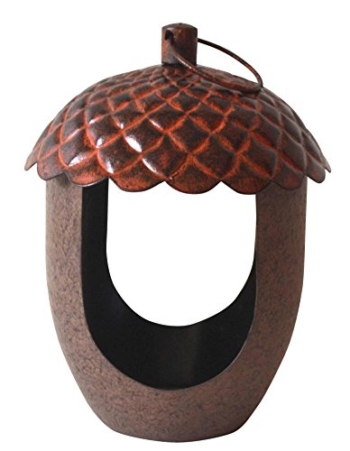 Peckish Alimentador de pájaros de Metal con Forma de Bellota.