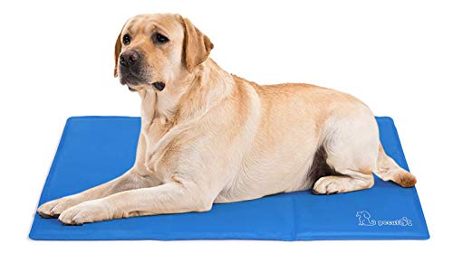 Pecute Alfombra Refrescante para Perro Actualización Engrosada 0.4mm 300D Oxford Alfombrilla de Refrigeración Automática para Animales de Compañía (XL 75 * 120cm)