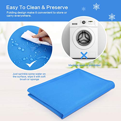 Pecute Alfombra Refrescante para Perro Actualización Engrosada 0.4mm 300D Oxford Alfombrilla de Refrigeración Automática para Animales de Compañía(M 50 * 65cm)