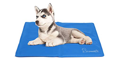 Pecute Alfombra Refrescante para Perro Actualización Engrosada 0.4mm 300D Oxford Alfombrilla de Refrigeración Automática para Animales de Compañía(M 50 * 65cm)