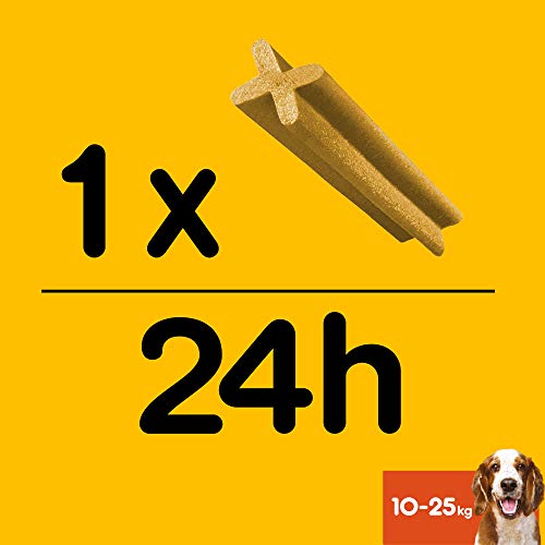 Pedigree Pack de Dentastix de uso Diario para la Limpieza Dental de Perros Medianos (28ud)