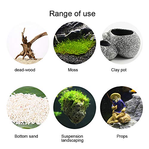 Pegamento para acuarios Verde, Pegamento Flourish, Verde para plantas Peces(New green, Polar Animals)