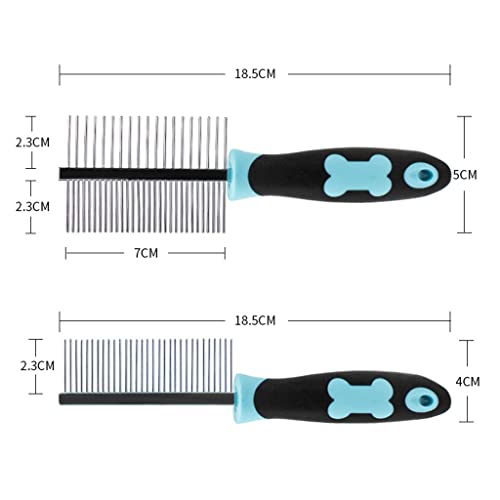 Peine De Perro Para Eliminar Nudos De Enredaderas Del Cabello Suelto Del Cabello Soleado/Doble Peine En Casa Herramienta De Aseo