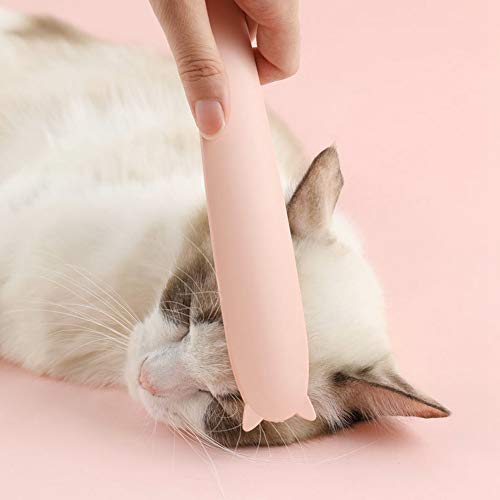 Peine para lengua de gato para mascotas, cepillo de aseo para lengua de gato, cómodo peine para mascotas, forma linda con forma de lengua de gato para gato para peinar el cabello(Polvo de Morandi)