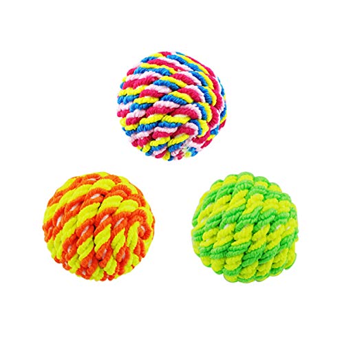 Pelota de Juguete para Gatos, Juego de Pelotas de Mimbre con Plumas, Juguete para Gatos con cascabeles en su Interior, Juguete Interactivo