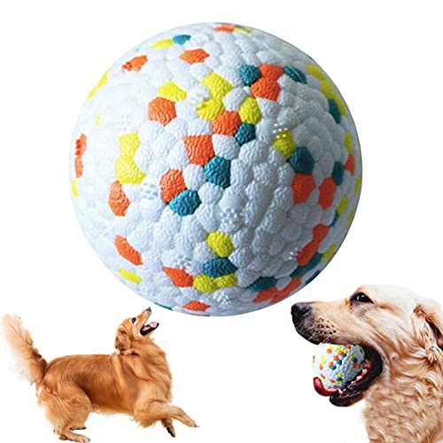 Pelota de Juguete para Perros,Pelota Perro Indestructible,Pelota de Caucho Natural para Perros,Bola Interactiva Perros para Perros Pequeños Medianos y Perros Grandes (Rojo)