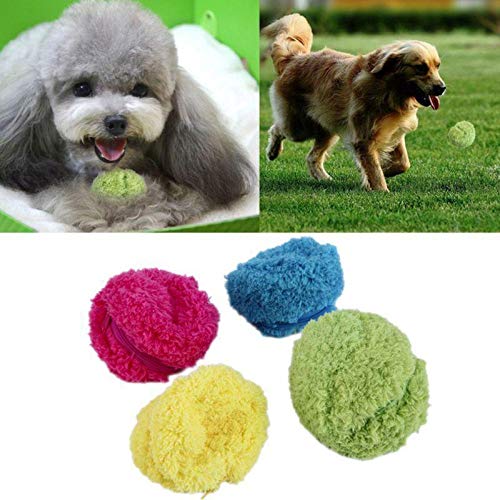 Pelota Perro Mascota Eléctrica Bola De Juguete Magic Roller Ball Juguete Automático Roller Ball Magic Ball Dog Cat Pet Toy 5pcs (Color Aleatorio)