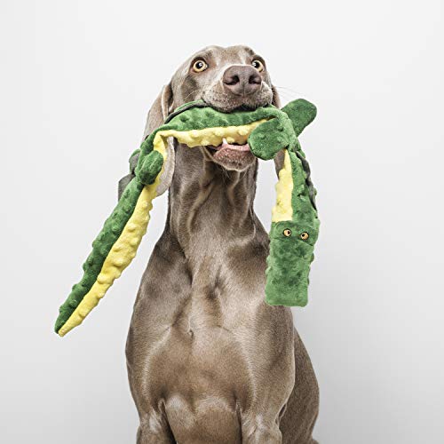 Peluche para Perros Gloria - Tamaño 63 cm - Peluche DogMonsters Serpiente - Juguete para Perros - Peluche con Sonido - Textura Suave - Material Resistente - Color Naranja