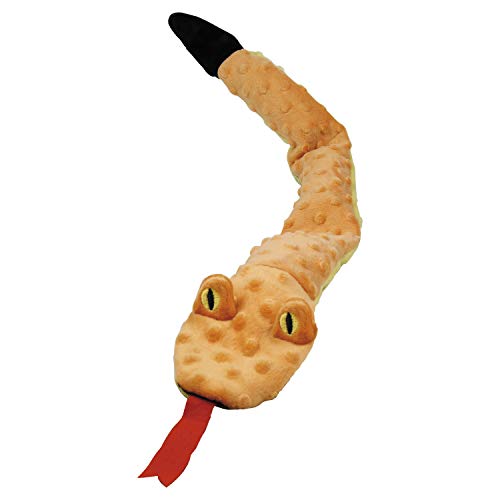 Peluche para Perros Gloria - Tamaño 63 cm - Peluche DogMonsters Serpiente - Juguete para Perros - Peluche con Sonido - Textura Suave - Material Resistente - Color Naranja