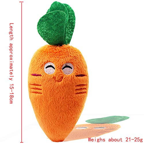 Peluche Resistente A Las Mordeduras, Cuerda De Bola, Juguete De Voz, Fruta, Dibujos Animados, Animal, Suministros para Mascotas,   Zanahoria Vocal