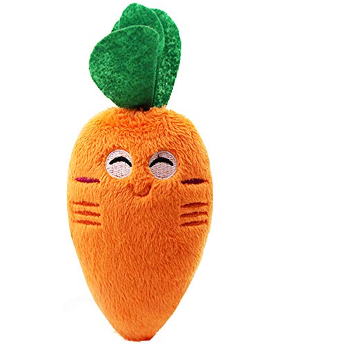 Peluche Resistente A Las Mordeduras, Cuerda De Bola, Juguete De Voz, Fruta, Dibujos Animados, Animal, Suministros para Mascotas,   Zanahoria Vocal