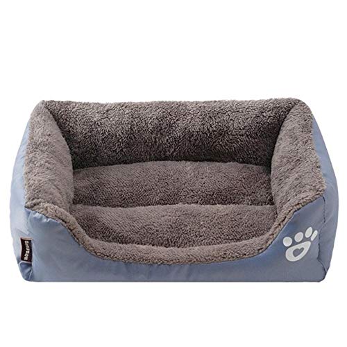 PENVEAT Sofá para Mascotas con Patas de 10 Colores S/M/L/XL/XXL/XXXL Camas para Perros Parte Inferior Impermeable Fleece Suave Cálidas Alfombrillas para Gatos Casa Petshop Dropshipping, Gris, XXL