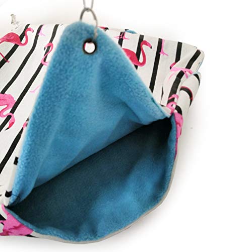 Pequeños Animales Hamaca Rata Cama Jerarquía De Jaula Accesorios Literas Colgando Juguete Para Azúcar Planeado Guinea Pig Hamblaje Ardilla Rata Chinchilla Hámster ( Color : Flamingo , Size : Small )