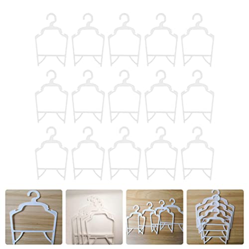 Pequeños Perchas de Ropa para Mascotas Hook: 15Pcs Plástico Plástico Mascota Muñeca Ropa Perrito Gato Ropa Percha Mascota Armario Organizador