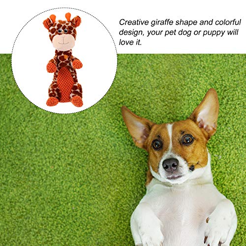 Perro Chew Juguete Jirafa Forma Peluche Mirando Juguete para El Entretenimiento De Boredom