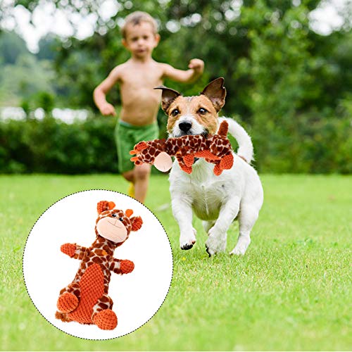 Perro Chew Juguete Jirafa Forma Peluche Mirando Juguete para El Entretenimiento De Boredom