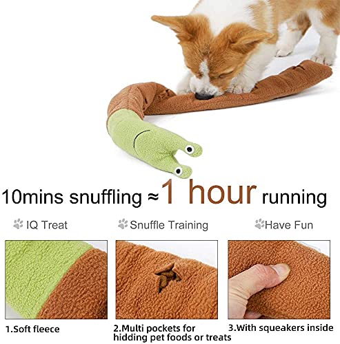 Perro olfatea la Alfombra,Peluche Caracol MáGico Juguetes Educativos Juguetes interactivos para Perros Almohadilla para olfatear Mascotas Entrenamiento Manta para La Nariz Juguete De Juego