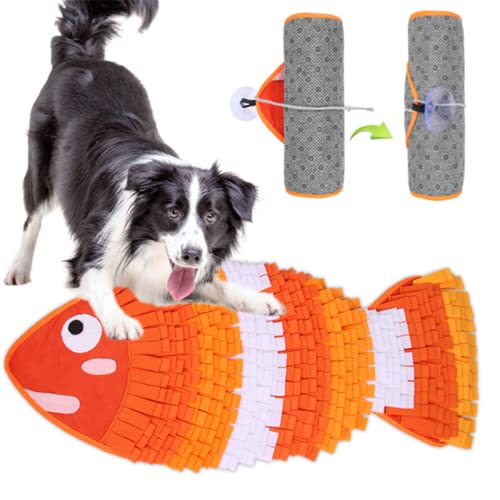 Perros Alfombra,Snuffle Mat Juguetes Para Perros,Mascotas Estera Tapete De Entrenamiento,Fomenta Las Habilidades Naturales De Forrajeo Colchonetas Para Resbalar,Puppy ​Training Pad Puzzle Toys 80X36cm