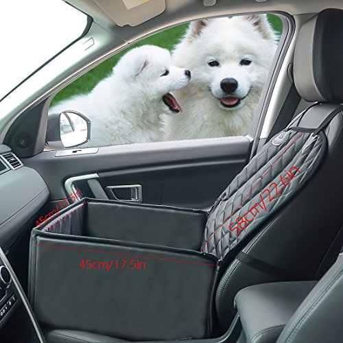 Perros Fundas los Asientos del Coche Impermeables Cubierta para Autos Asiento Trasero Delantero Coches de Mascota Protectora Cubreasientos para Perro y Gatos