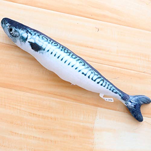 Persdico 20cm Catnip Catmint Cat Favor Simulación Fish Cat Toys Forma de pez Rascador Post Short Felpa para suministros de productos para mascotas