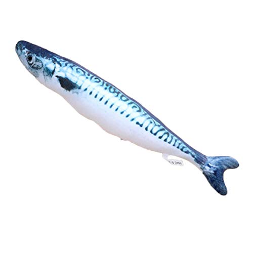 Persdico 20cm Catnip Catmint Cat Favor Simulación Fish Cat Toys Forma de pez Rascador Post Short Felpa para suministros de productos para mascotas