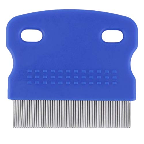 Persdico Superoferta peine antipulgas para perros, cepillo de acero, peine para el pelo, recortador de aseo para perros, bonito peine para perros y gatos, ABS + aguja de acero inoxidable