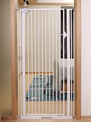Pet Cat Fence Door / Pet Gate For Perros Gatos Extra High Indoor Pet Dog Barandilla Montaje A Presión Ajuste Escalera O Puerta 74-146cm, Fácil De Abrir ( Size : Width 104-106cm )