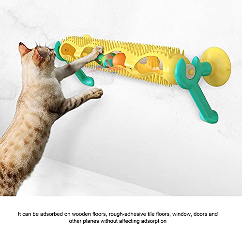 Pet Catnip Ball Track, Material Premium Combinación Aleatoria LED Juguetes Gatos Puzzle Track Toy Cat Scratching Toy Pet Track Ball Toy Cat Scratching Track para Gatos