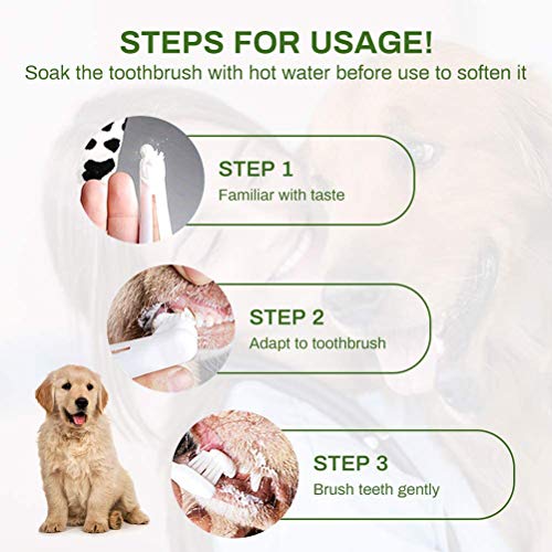 Pet Dog - Pasta de dientes para el cuidado de los dientes, kit de cuidado dental para perros y gatos