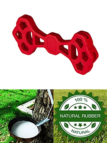 Pet-Hym Juguete de masticación de Perro Indestructible,Natural Goma Juguete Forma de Hueso ,masticación agresiva, Juguetes de Tirar de la Guerra interactivos, Cepillo de Dientes,Dispensador de Comida