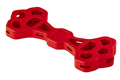 Pet-Hym Juguete de masticación de Perro Indestructible,Natural Goma Juguete Forma de Hueso ,masticación agresiva, Juguetes de Tirar de la Guerra interactivos, Cepillo de Dientes,Dispensador de Comida