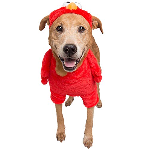 Pet Krewe Sesame Street Elmo - Disfraz de Perro (tamaño Grande)