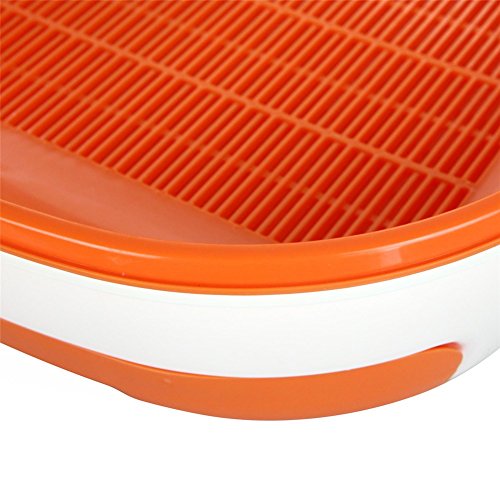 Pet Online Caja de arena para gatosGato completo cerrado caja grande grande de la cajón del gato del cajón, naranja
