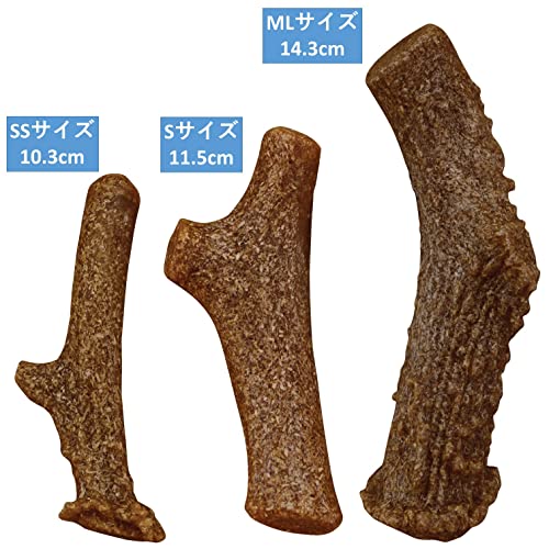 Pet Qwerks Ahumado Antler de Queso Sabor con Mascota Juguetes