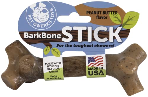 Pet Qwerks - Juguete masticable para perros con forma de hueso, para masticadores agresivos
