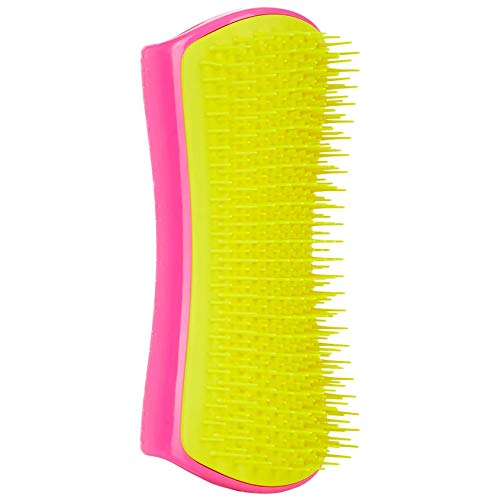 Pet Teezer, Cepillo para desenredar y cuidado del perro, rosa y amarillo