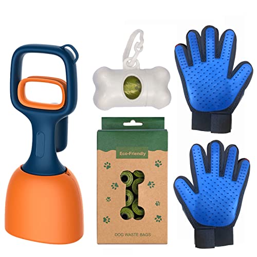 Pet Toilet Scoop Dog Urinario Pequeño, Mediano Y Grande Perro Pala Heces Urinario Perro Heces Caja Suministros De Limpieza para Mascotas Adecuados para Gatos Y Perros Césped Al Aire Libre,Naranja