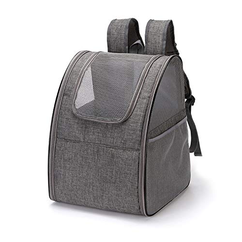 PETCUTE Mochila transportadora para Perros Gatos Mochila para Mascotas pequeños con Alfombrilla de Lana extraíble para Senderismo al Aire Libre