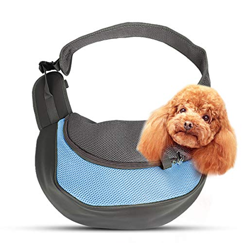 PETCUTE Transportín para Mascotas Bolsa Portátil para Perros Bolsa Portador Hombro de Perro Bolso de Hombro para Perros Gatos pequeños y medianos
