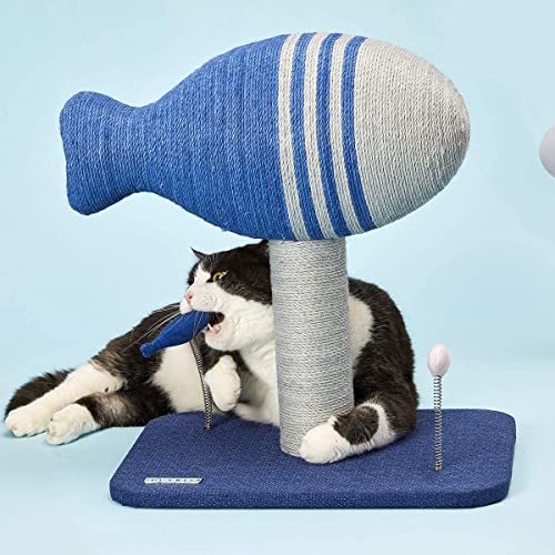 PETKIT Árbol rascador para gatos con 2 juguetes para gatos. Bonito árbol rascador de actividad de sisal de 30 x 40 x 42,5 cm.