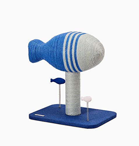 PETKIT Árbol rascador para gatos con 2 juguetes para gatos. Bonito árbol rascador de actividad de sisal de 30 x 40 x 42,5 cm.