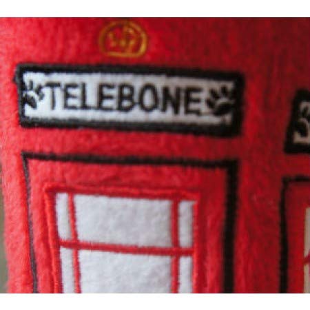PetLondon - Caja de teléfono de Peluche para Perro y Cachorro, 15,2 cm, con chirriador, diseño de Londres