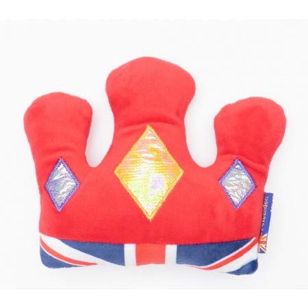PetLondon - Corona de Peluche con diseño británico de Londres, Juguete de Peluche para Perro, Juguete Interactivo para Perro