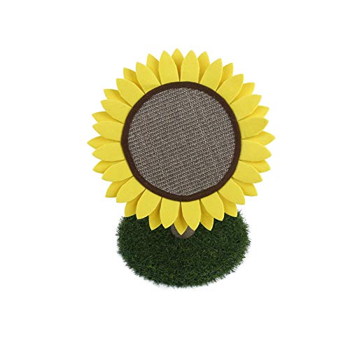PetMeows Alfombrilla rascador para Gatos árbol trepador sisal rascador para Gatos Silla tapete para Mesa Muebles Cubierta Protectora Gato Jugar Juguete Girasol
