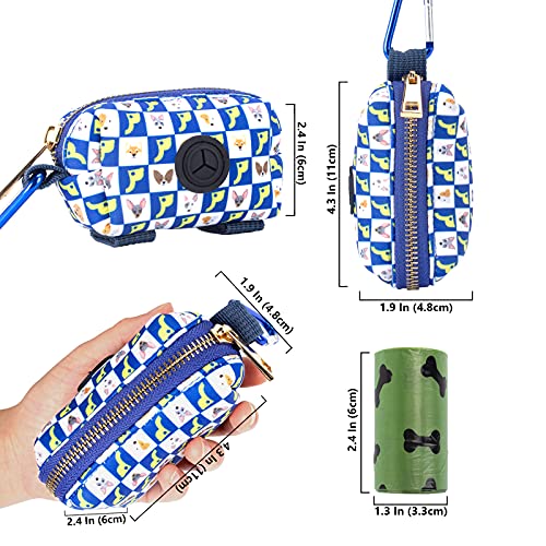 Petotw Dispensador Para Bolsas De Residuos De Perros, Color Azul