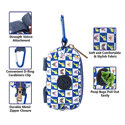 Petotw Dispensador Para Bolsas De Residuos De Perros, Color Azul