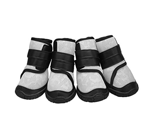 PetPhindU Zapatos Deportivos Perro Protector Antideslizante De La Pata, Zapatos Transpirables De Alta Botas Altas De La Pata De Atención Reflectantes Botines Botas para Pequeñas Medianas Grandes