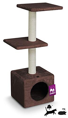 Petrebels Árbol rascador Boston 90, Color marrón Chocolate